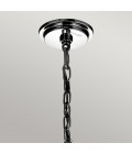 Piper 6-Lt Round Chandelier Polished Chrome/Crystal 61cm