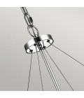 Piper 6-Lt Round Chandelier Polished Chrome/Crystal 61cm