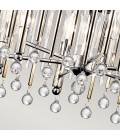 Piper 6-Lt Round Chandelier Polished Chrome/Crystal 61cm