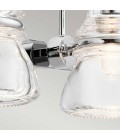 Talland 2 vägglampa krom/glas 16,3 cm IP44