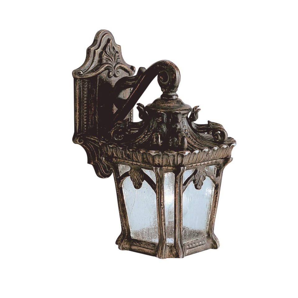 Tournai 1-ljus liten vägglantern londonderry/glas 26,7 cm IP44