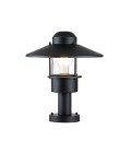 Klampenborg 1-Lt Outdoor Pedestal Light Black 31.8cm