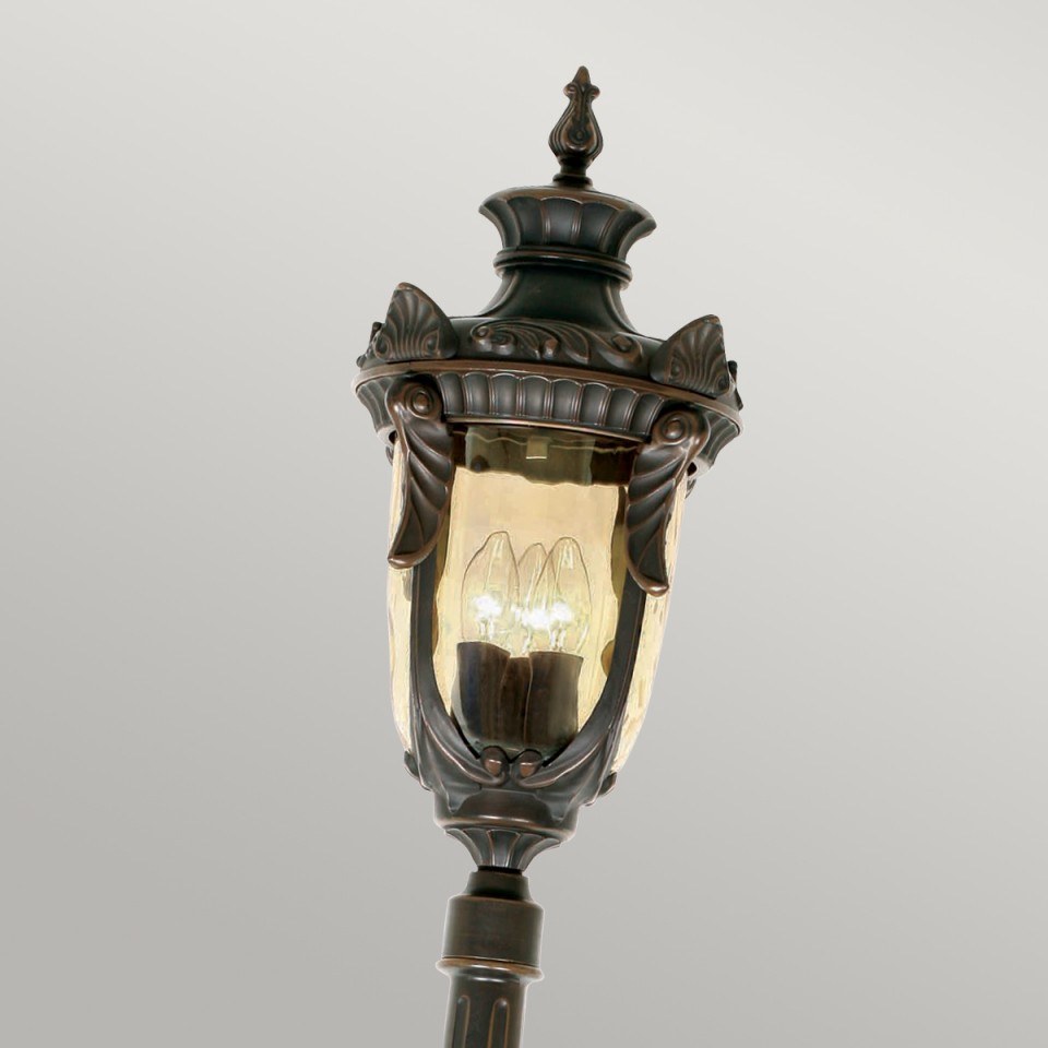 Philadelphia 3-Lt Outdoor Lamp Post Old Bronze 237cm