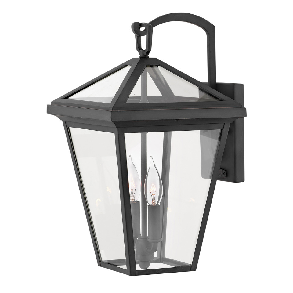 Alford Place 2-Lt Medium Outdoor Wall Lamp Museum Black 45.9cm