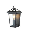 Alford Place 1-Lt Outdoor Wall Lamp Museum Black 30cm