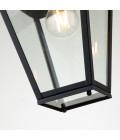 Alford Place 1-Lt Outdoor Ceiling Light Museum Black 20.3cm