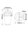 Andover 1-lt liten utomhusvägglampa väderbiten zink/klar 29,2cm