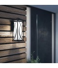 Ashbern 1-Lt Outdoor Wall Lamp Textured Black 46.4cm