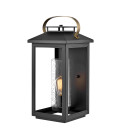 Atwater 1-Lt Large Outdoor Wall Lantern Black 51.8cm