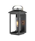 Atwater 1-Lt Medium Outdoor Wall Lantern Black 44.5cm