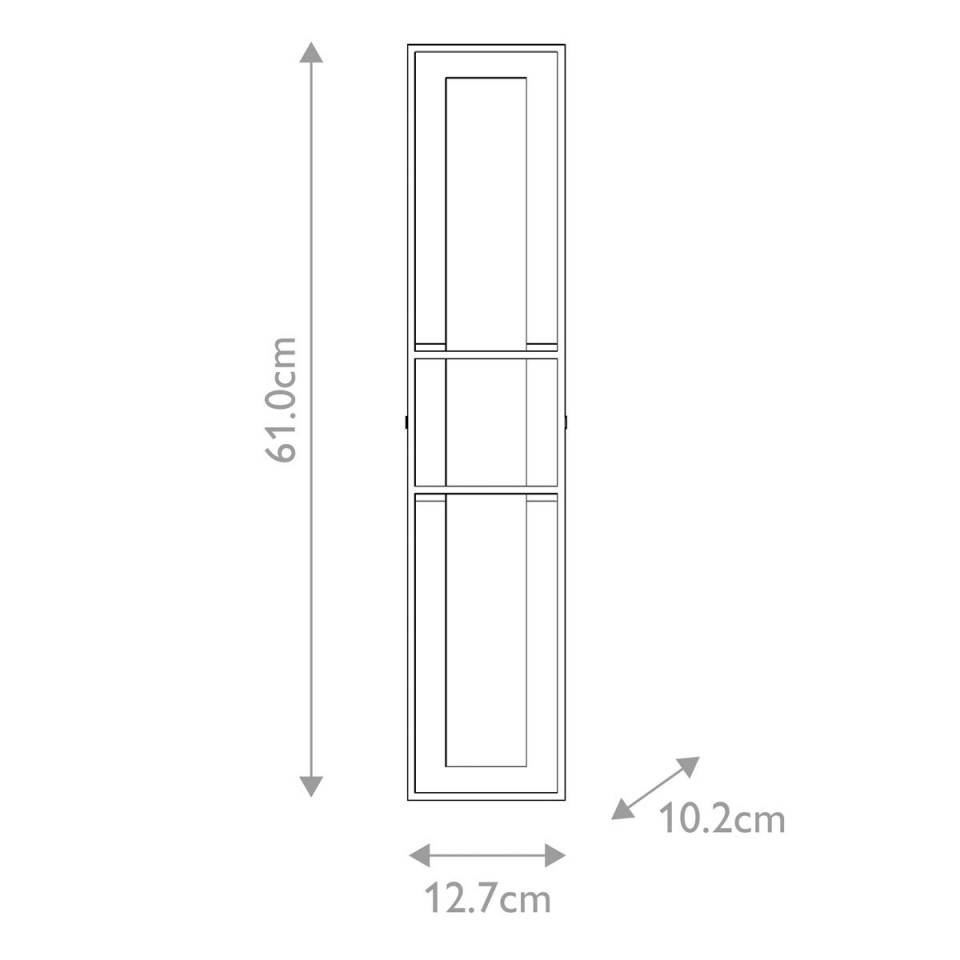 Blakley 1-arm stor vägglampa matt guld 61 cm