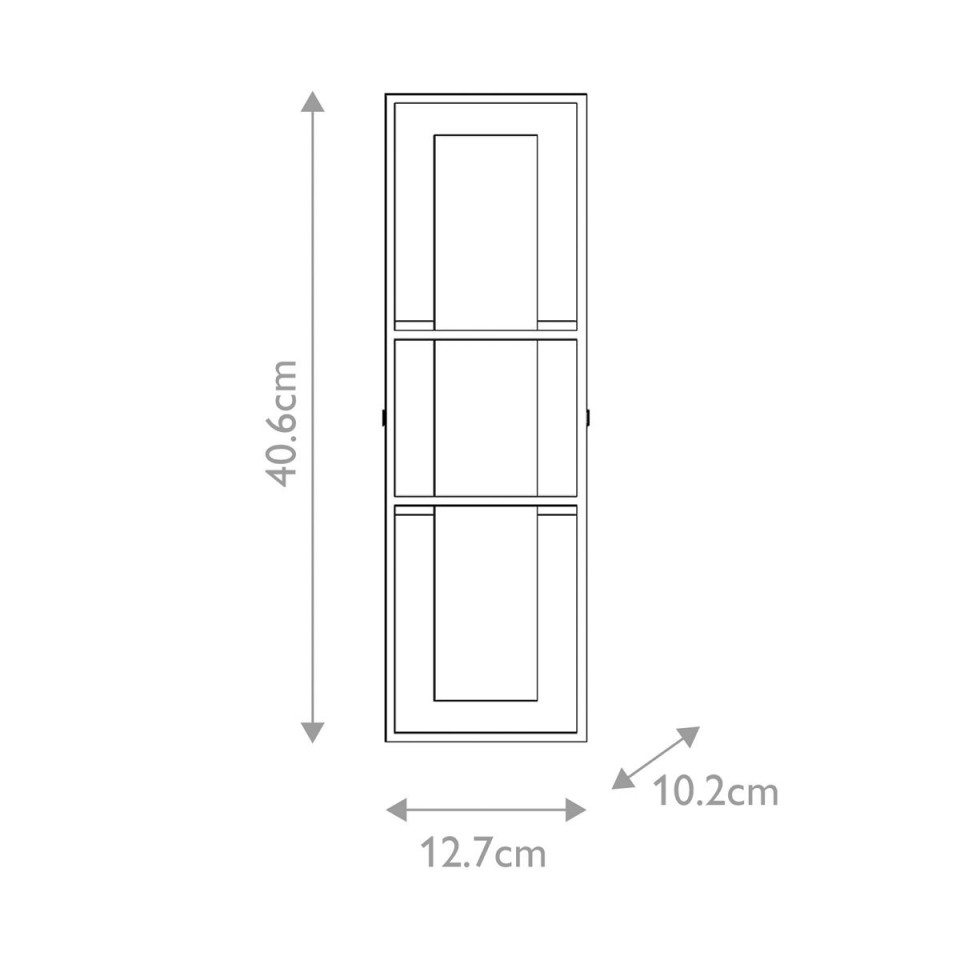 Blakley 1-arm medium vägglampa matt svart 40,6 cm