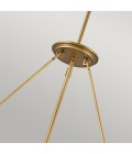 Echelon 8-Lt Ceiling Lamp Heritage Brass/White 69.2cm