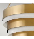 Echelon 8-Lt Ceiling Lamp Heritage Brass/White 69.2cm