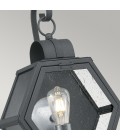 Heath 1-Lt Medium Outdoor Wall Lantern Mottled Black 48cm