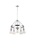 Loras 3-Lt Chandelier Polished Chrome/Clear 47.9cm