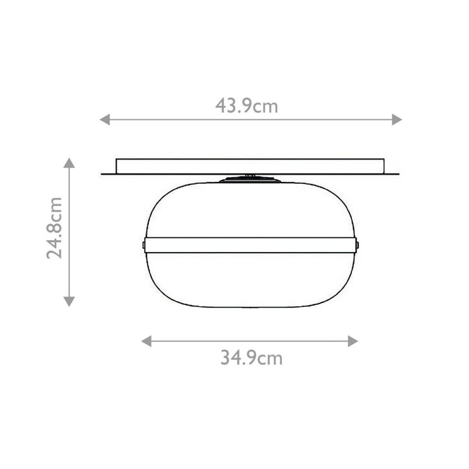 Nottingham 1-ljus medium slät taklampa antik mässing/bärnsten 34,9 cm