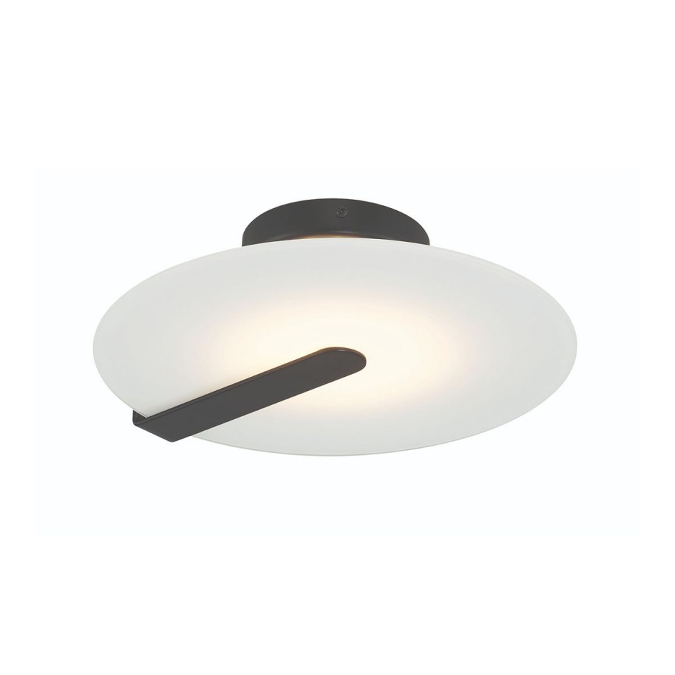 Nuvola liten tak-/vägglampa mattsvart 31.1 cm