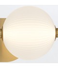 Palmas 2-ljus vägglampa guld 39 cm