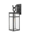 Porter 1-Lt Large Outdoor Wall Lantern Aged Zinc/Clear 56.4cm