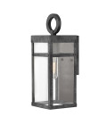 Porter 1-Lt Small Outdoor Wall Lantern Aged Zinc/Clear 33.6cm