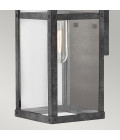 Porter 1-Lt Small Outdoor Wall Lantern Aged Zinc/Clear 33.6cm