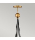 Skye 6-Lt Ceiling Lamp Heritage Brass/Clear 58.9cm