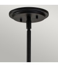 Somerset 1-ljus medium taklampa svart/ klar 28,9 cm