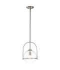 Somerset 1-ljus medium taklampa borstad nickel/klar 28,9 cm