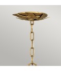 Vida 13-Lt Small Ceiling Lamp Burnished Gold/Crystal 55.9cm