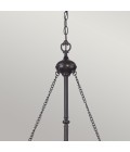 Cambridge 3 tiffany style ceiling light vintage bronze 40.8cm