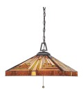 Stephen 3 tiffany style ceiling light vintage bronze 40.8cm