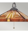 Stephen 3 tiffany style ceiling light vintage bronze 40.8cm