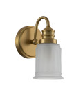 Swell 1 Wall Lamp Brushed Brass 23.7cm IP44