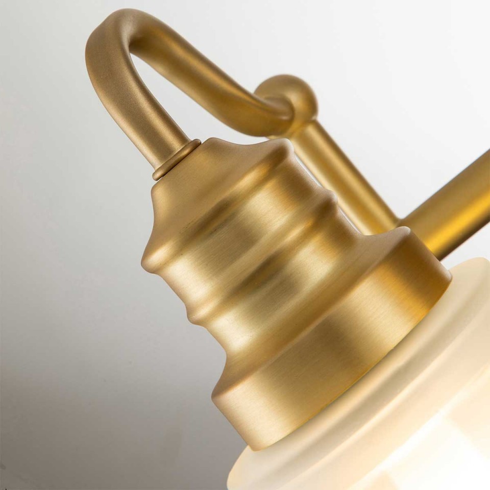 Swell 2 Wall Lamp Brushed Brass 23.7cm IP44