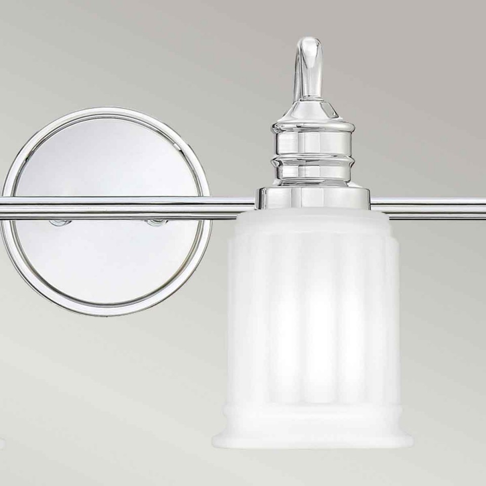 Swell 4 Wall Lamp Polished Chrome 23.7cm IP44