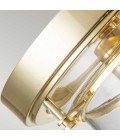 Whistling 3 Flush Fitting Light Polished Brass/Clear 33cm IP44