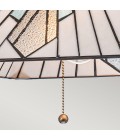 Alderley 2 light tiffany style ceiling light vintage bronze 38cm