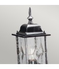 Wexford 1-Lt Outdoor Pedestal Light Black/Silver 52.3cm