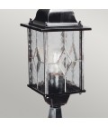 Wexford 1-Lt Outdoor Pedestal Light Black/Silver 52.3cm