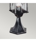 Wexford 1-Lt Outdoor Pedestal Light Black/Silver 52.3cm