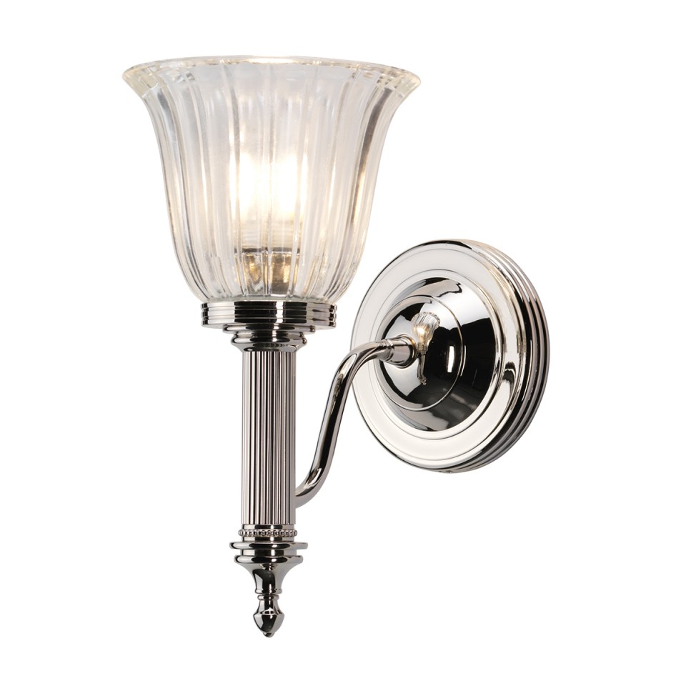 Carroll 1 Light - Polished Nickel IP44