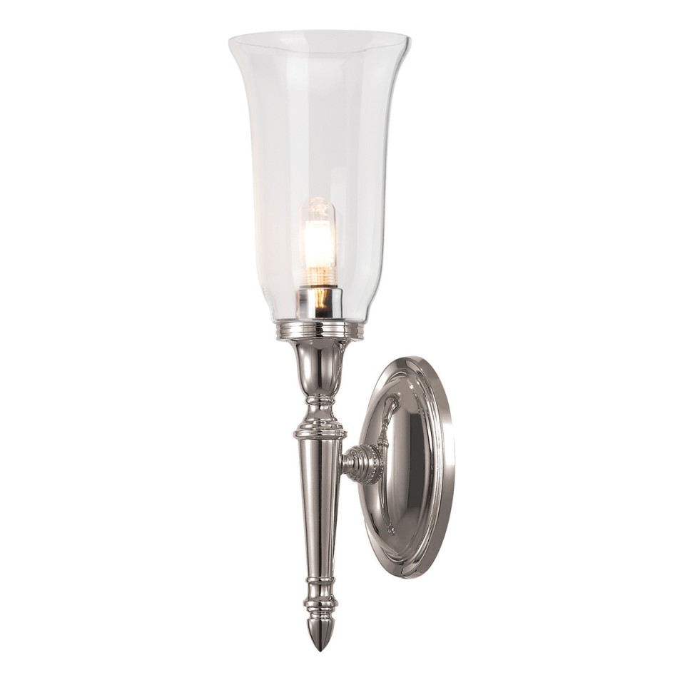 Dryden 1-ljus Vägglampa Polerad Nickel 41cm