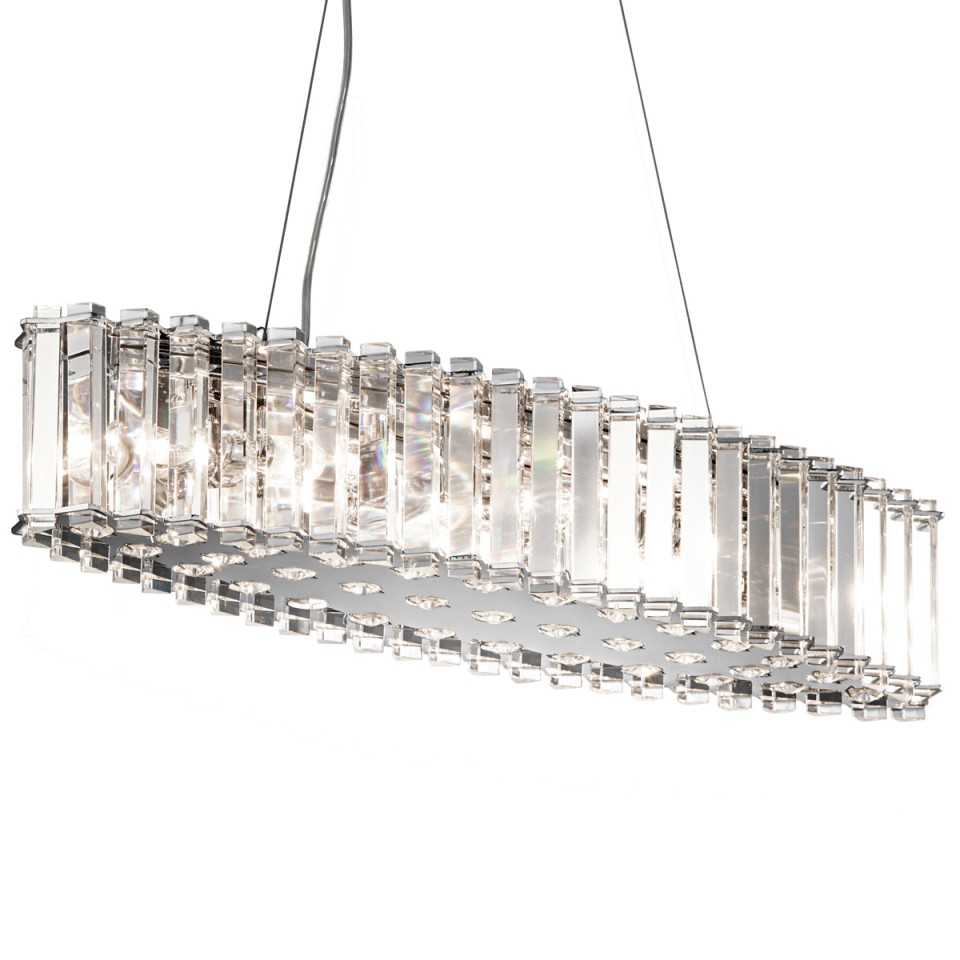 Crystal Skye 8 Light Island Chandelier IP44