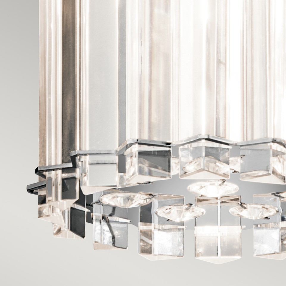 Crystal Skye 2 Light Mini Pendant IP44