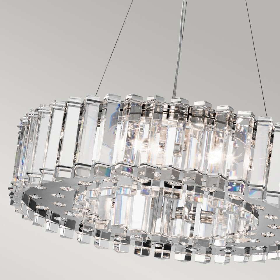 Crystal Skye 8 Light Chandelier IP44