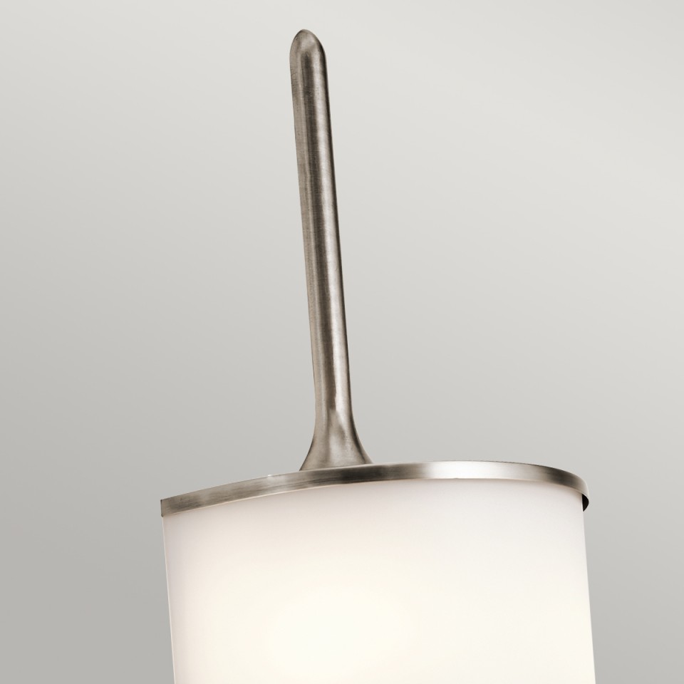 Mona 2-Ljus Vägglampa Tenn 19,6cm