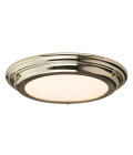 Welland 1 Light Flush Light - Polished Brass IP44