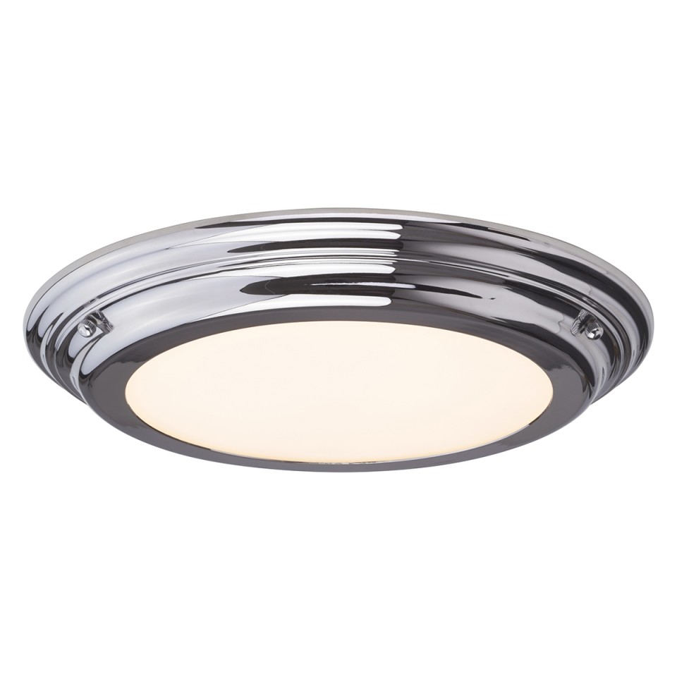 Welland 1 Light Flush Light - Polished Chrome IP44