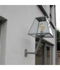 Contemporary Outdoor Wall Light With Angled Bracket Galvanised Steel 78cm IP44